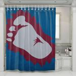 foot colorado avalanche iconic shower curtains 0