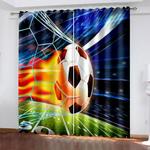 football curtains blackout window drapes 0