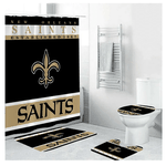 football new orleans saints bathroom sets shower curtain sets 0