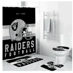 football team helmet las vegas raiders bathroom sets shower curtain sets 0