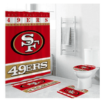 football team san francisco 49ers bathroom sets shower curtain sets 0