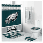 football team the philadelphia eagles bathroom sets shower curtain sets 0
