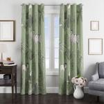forest tiger monkey stuff window curtain 0