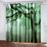 forest tree curtains blackout window treatments drapes for room decor 0