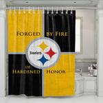 forged by fire of hardened honor shower curtains 0