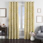 four stripes brown background window curtain 0