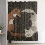 foxes shower curtain 0