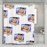 frame fred from the flintstones shower curtains 0