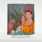 frida a la casa azul shower curtain 0