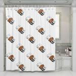 friendship pattern we bare bears shower curtains 0