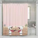 friendship summer camp island shower curtains 0
