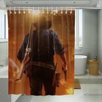from behind arthur morgan shower curtains 0