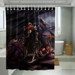 from hell of enemys dmc shower curtains 0