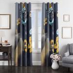 front of light player nfl window curtain 0