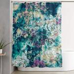 frozen flowers shower curtain 0