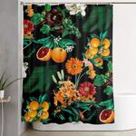 fruit and floral pattern shower curtain 0