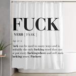 fuck shower curtain 0
