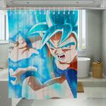 full of power son goku shower curtains 0