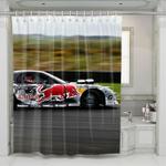 full speed car racing shower curtains 0