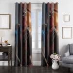funny deadpool window curtains 0