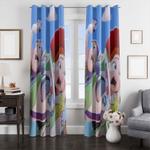 funny face of buzz and friend window curtain 0