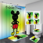 funny mickey minnie mouse bathroom sets shower curtain sets 0