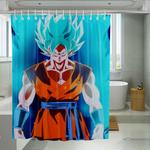 fusion goku dragon ball super shower curtains 0