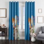 futurama with friend window curtain 0