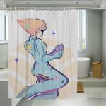 futuristic opal steven universe shower curtains 0