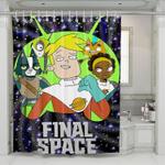 galaxy final space main character shower curtains 0