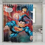 galaxy superman comic shower curtains 0