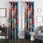 galaxy superman comic window curtains 0