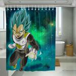 galaxy vegeta war space shower curtains 0