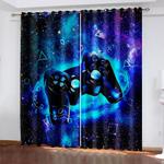 game controller gamepad curtains blackout window treatments drapes 0