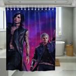 game cyberpunk devil may cry five shower curtains 0