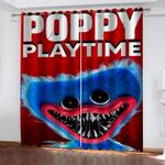 game poppy playtime curtains blackout window drapes 0