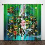 game the legend of zelda curtains pattern blackout window drapes 0