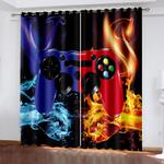 gamepad curtains game joystick blackout window treatments drapes 0