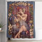 gamer girl nouveau shower curtain 0