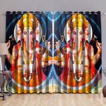 ganesha hindu god curtain elephant hindu culture lovers home decor blackout window curtains 100 polyester 417 1079 0