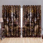 ganesha hindu god curtain hindu culture art printed gift idea blackout window curtains 100 polyester 417 1079 1 0