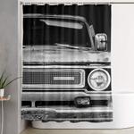 garage beauty shower curtain 0