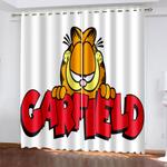 garfield curtains blackout window treatments drapes for room decoration 0