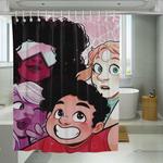 garnet and friends steven universe shower curtains 0