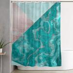 gemstone and geode triangles shower curtain 0