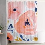 genevieve floral shower curtain 0