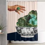 geode shower curtain 0