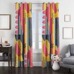 geometric shape triadic window curtain 0