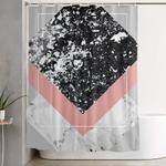 geometric textures 1 shower curtain 0
