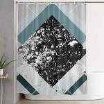 geometric textures 8 shower curtain 0